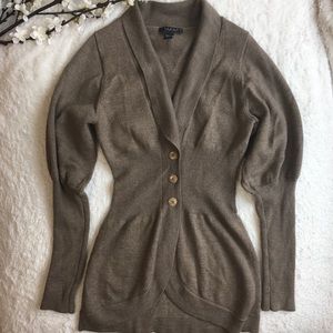 Laundry by Shelli Segal Fine Merino Wool Cardigan